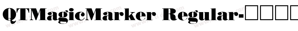 QTMagicMarker Regular字体转换